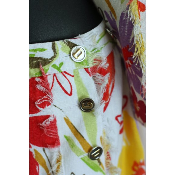 DOLCE & GABBANA Two Piece Multi Colored Floral Jacket and Skirt - Picture 4 of 7